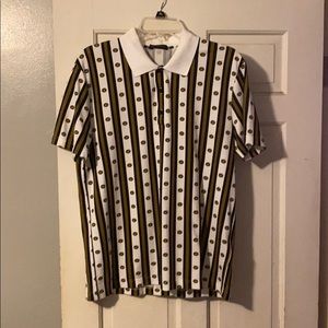 Versace chain-print polo shirt